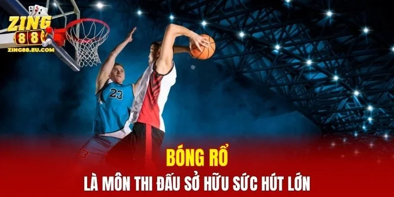 Bóng rổ là môn thi đấu sở hữu sức hút lớn