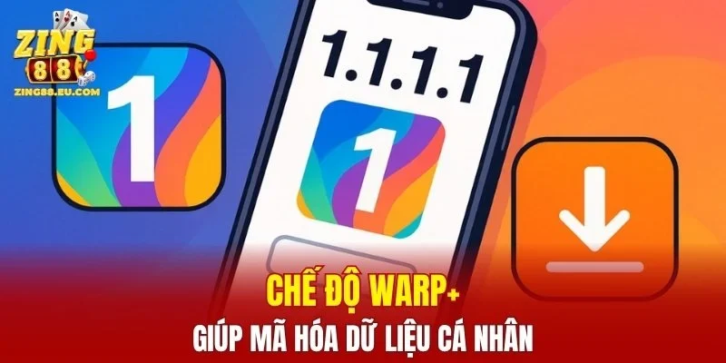 Chế độ WARP+ giúp mã hóa dữ liệu cá nhân